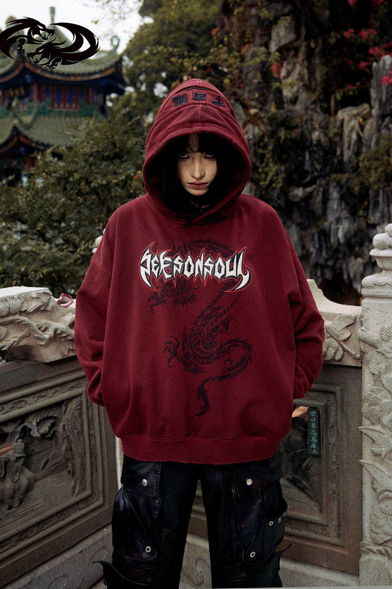 SALUTEEVAEPERSONSOULパーカー HOODIE DRAGON NEW YEAR - トップス