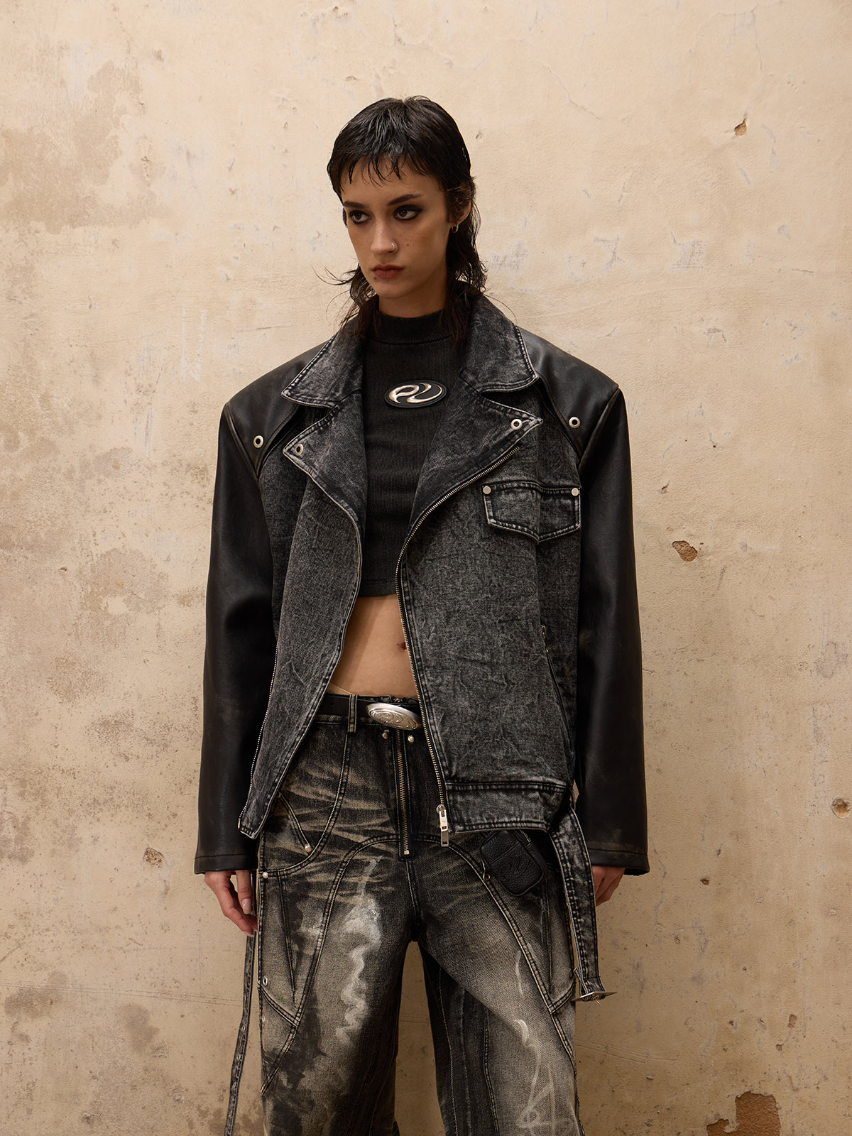○サイズS-LPERSONSOUL Leather Jacket ジャケット