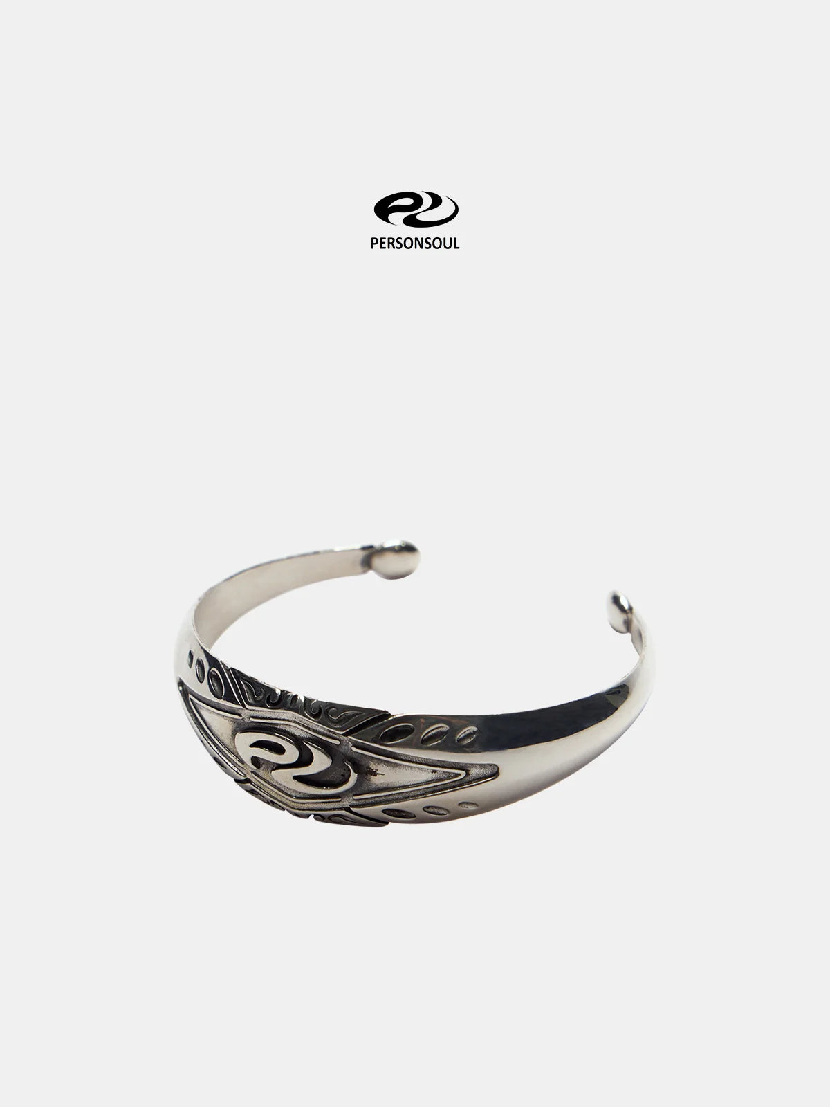 Personsoul Yuan Symbol Silver Bracelet