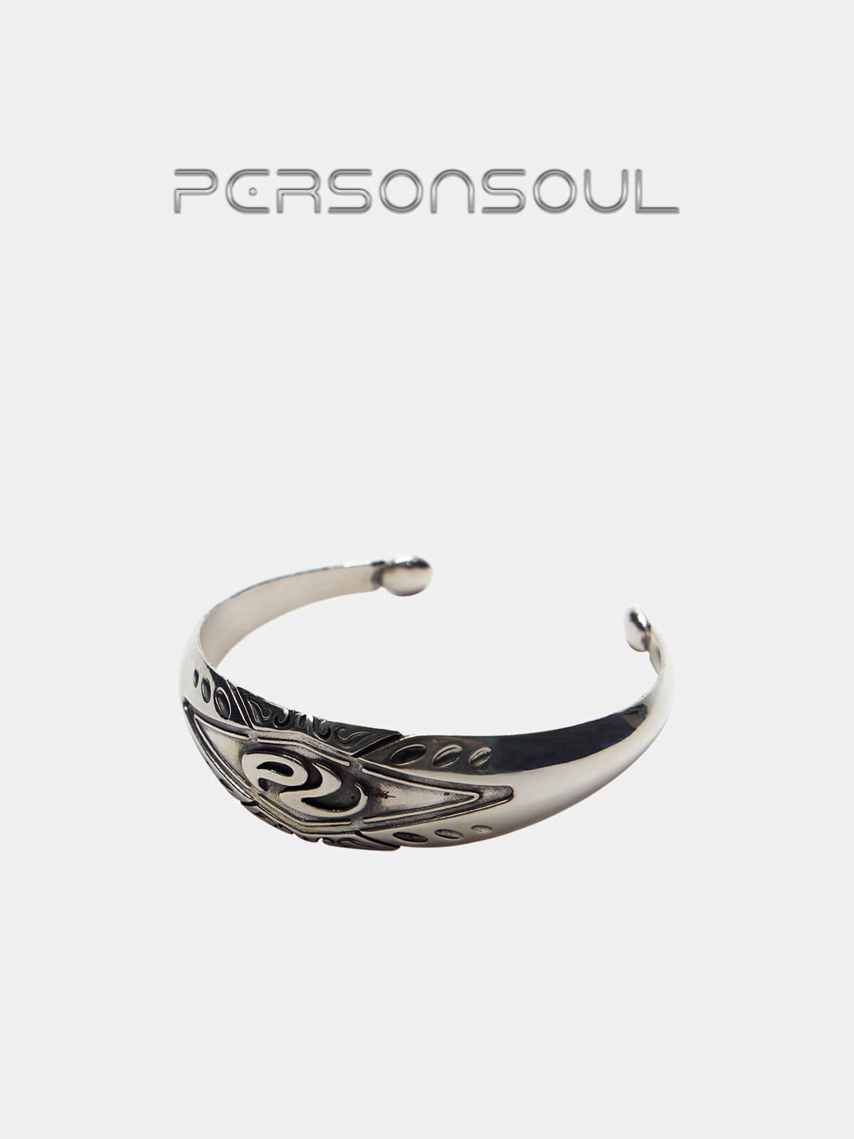 Personsoul Yuan Symbol Silver Bracelet