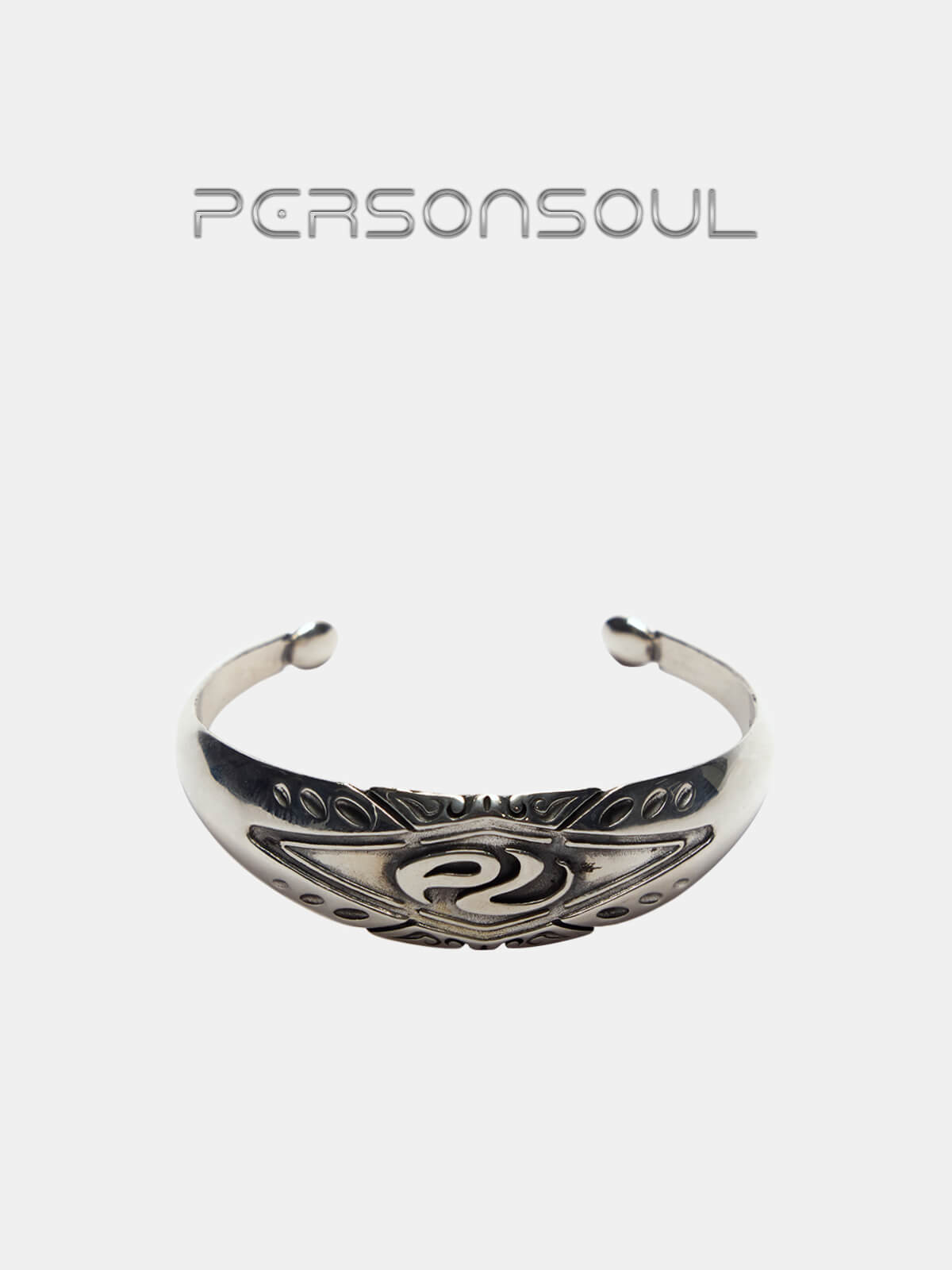 Personsoul Yuan Symbol Silver Bracelet