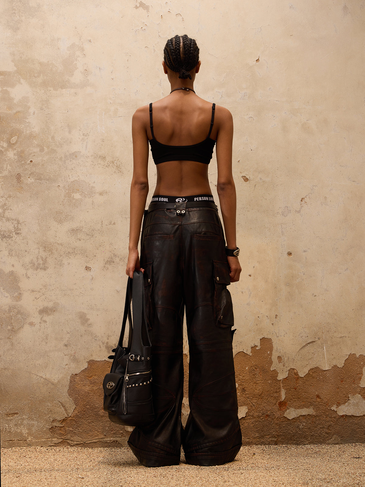 Beetle Faxu-Leather Pant