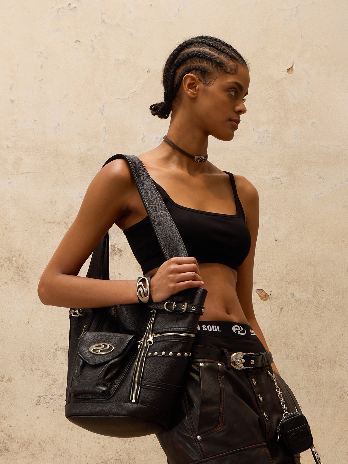 Leather Shoulder Bag