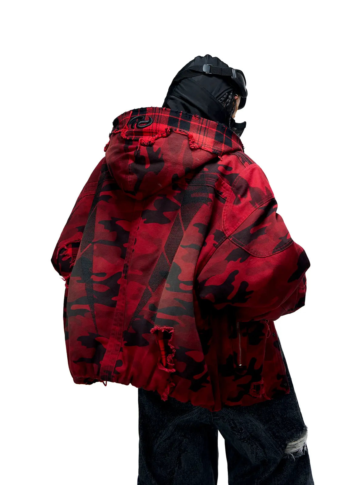 Red Camo Hoodie  Cotton Jacket