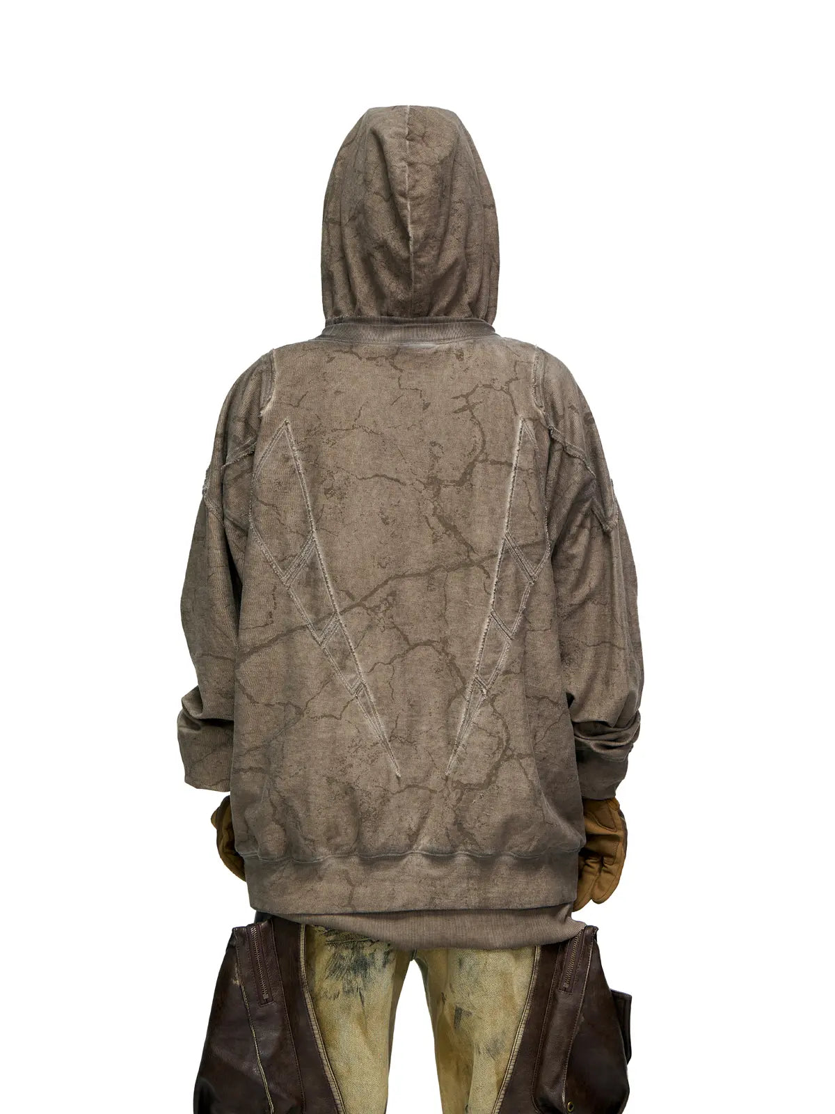 Personsoul Sun Totem Distressed Hoodies