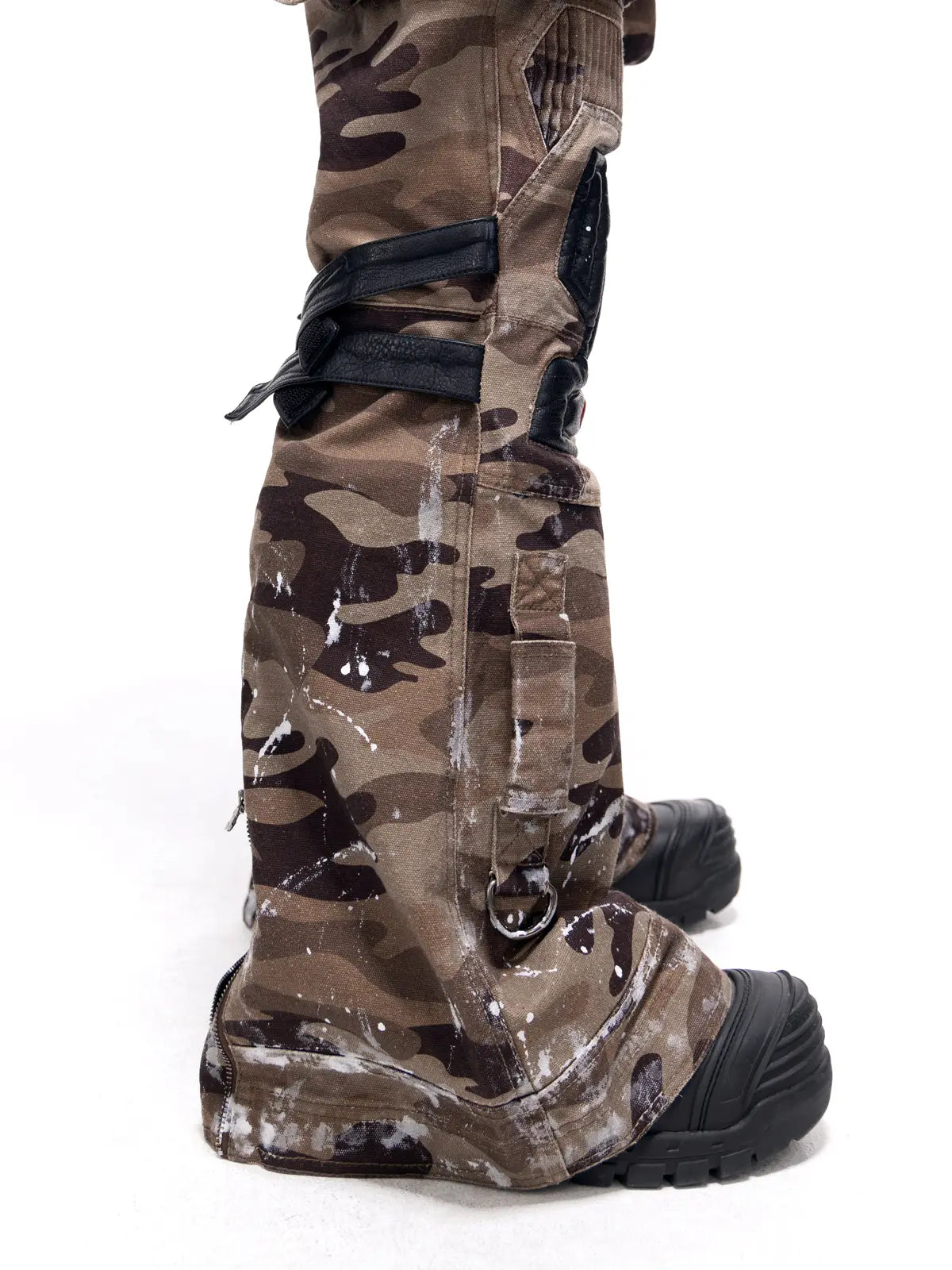 Personsoul Mico-flare Camo Cargo Pant