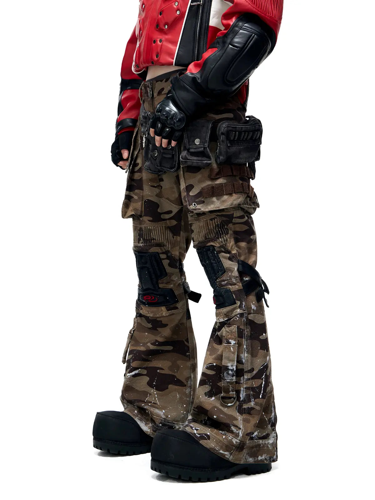 Mico-flare Camo Cargo Pant