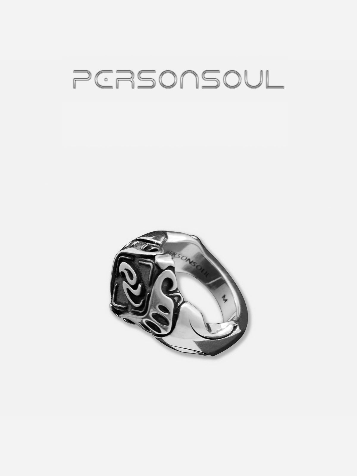 Yuan Symbol Signet Silver Ring