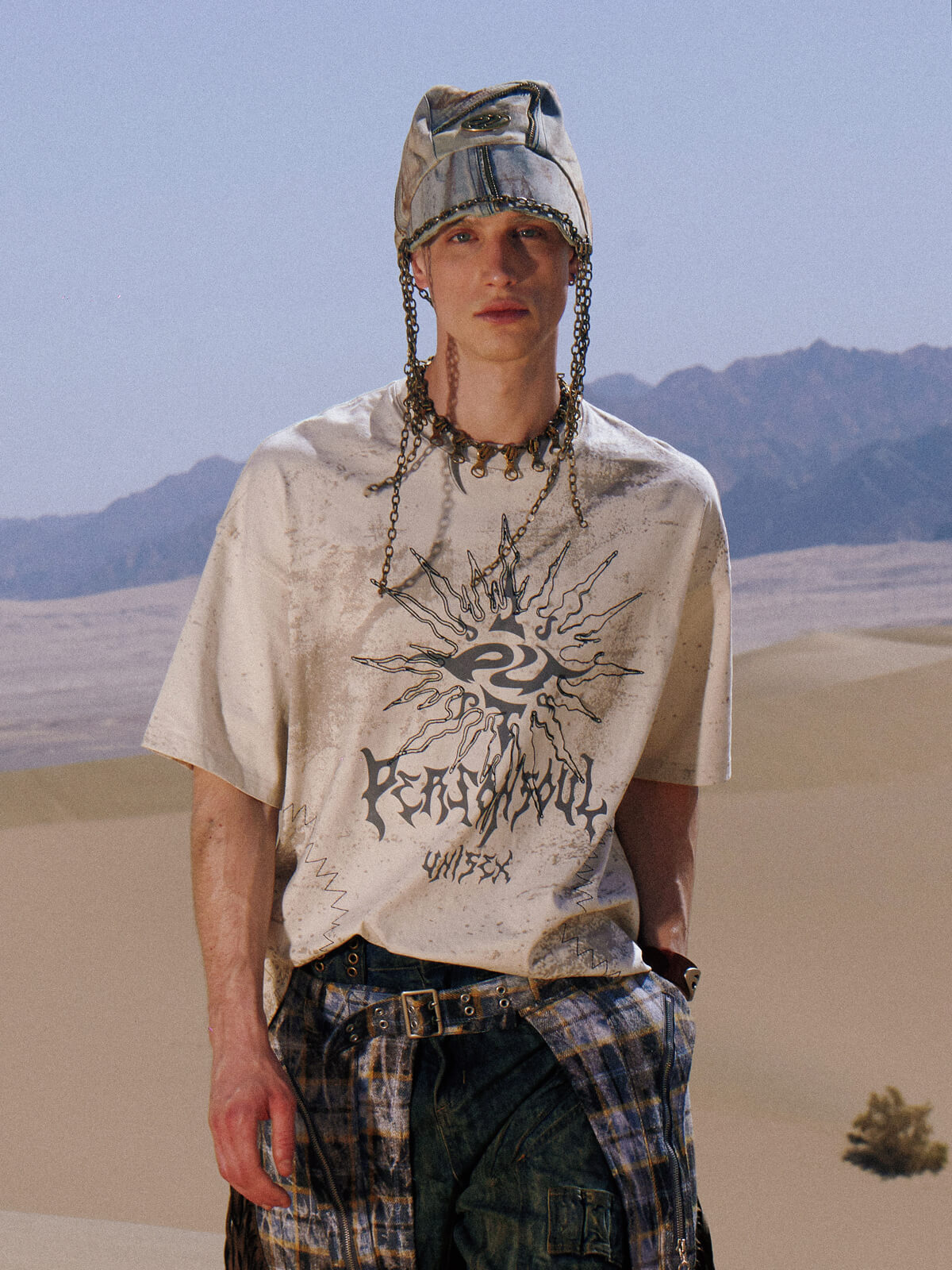 Personsoul Desert Sun Mystical Graphic T-shirt